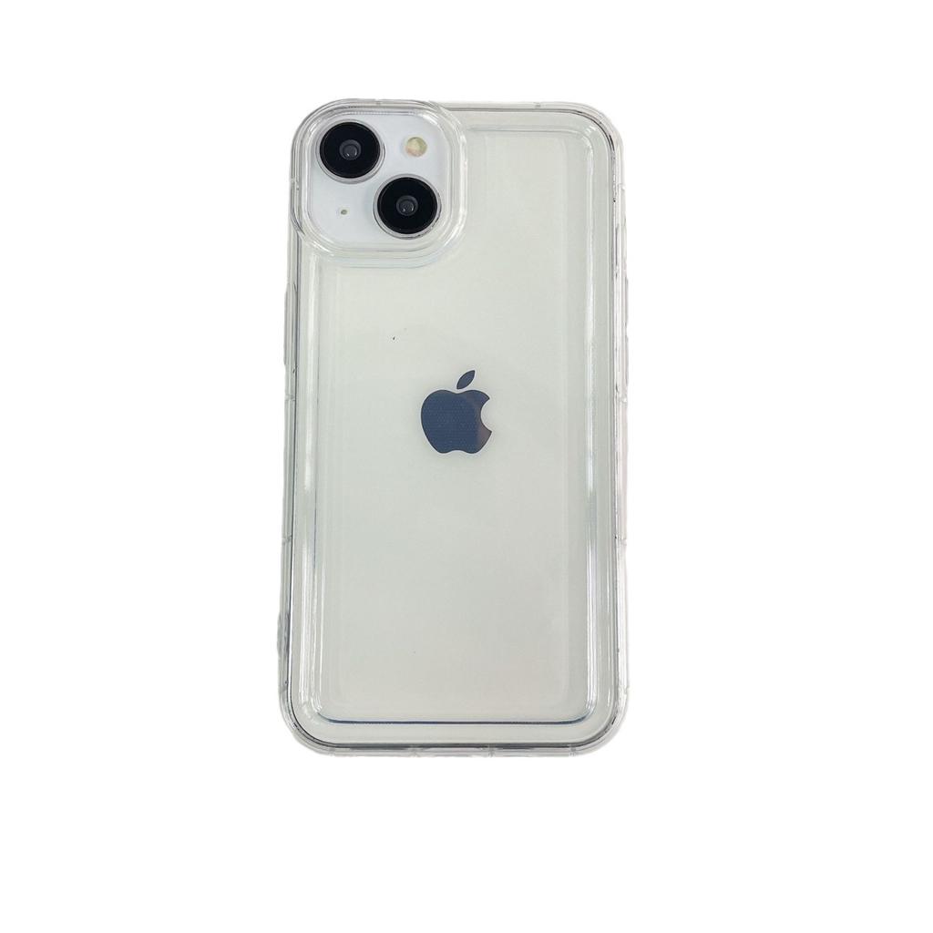 Applicable To iPhone16PRO Photo Frame Airbag Transparent Protective Cover Apple 15/14 Shock Absorber Airbag Full Soft Phone Case
