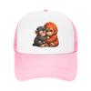 Chapeaux de Baseball en Maille Mignons Punch Monkey Unisexes Mode Chapeaux de Soleil Chapeaux Réglables Snapback Chapeaux de Golf Chapeaux d'Été Trucker