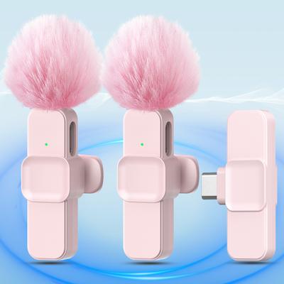 BEPAN New Wireless Lavalier Microphone Portable Audio Video Recording Mini Microphone for  Android PC Camera Live Gaming Phone