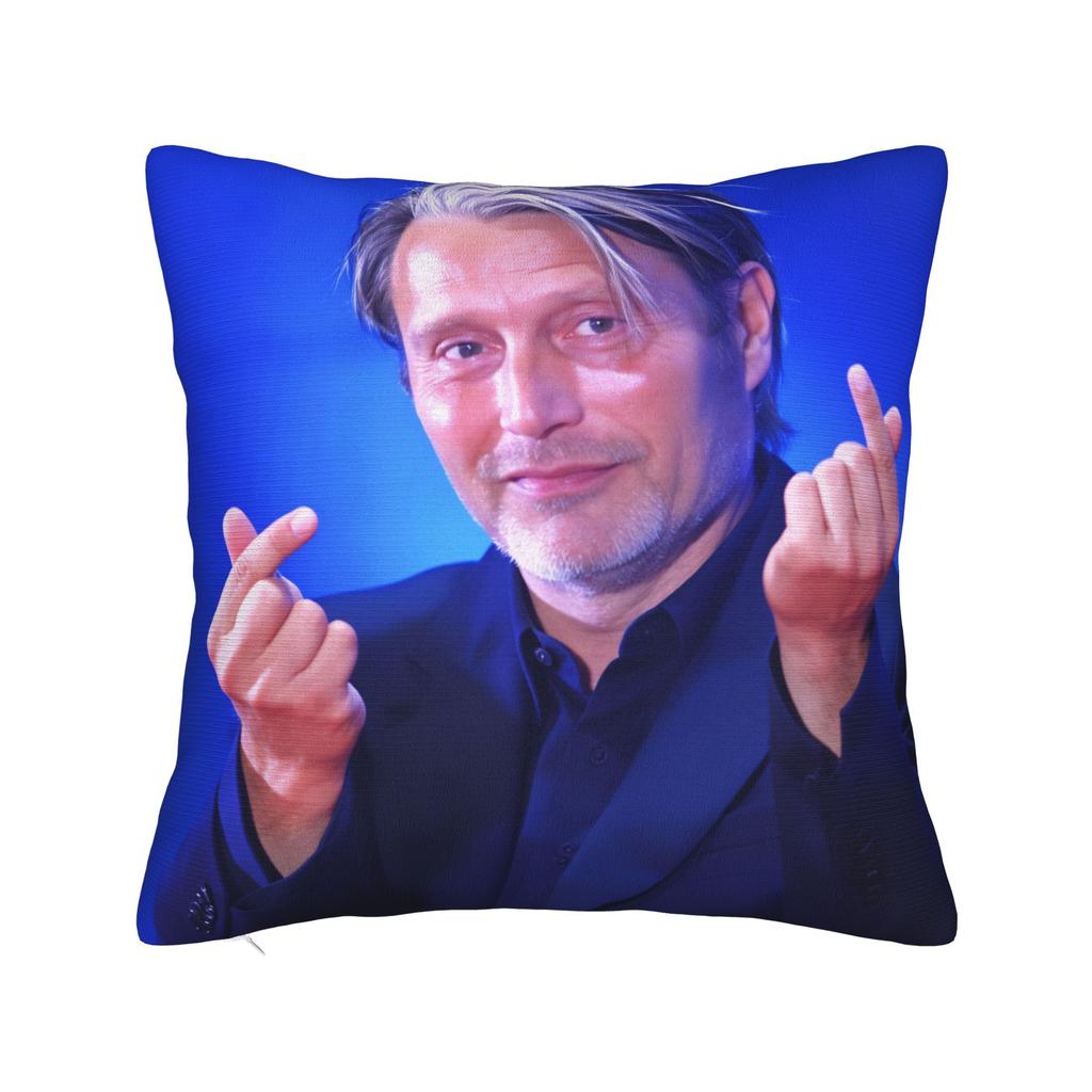 Mads Mikkelsen HHannibal Kissenbezug Mode Kissenhülle Für Wohnzimmer Sofa Bequeme Kissenbezüge Geschenk