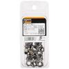 TRUSCO Hex Nuts, Type 1, Stainless Steel, Size M8 X 1.25, 45 Pieces, B25-0008, Silver
