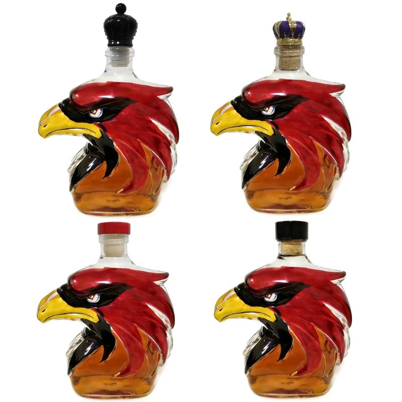Premium Whiskeys Aerators Gift Set For Football Fan Feature Intricate Seahawk Sculpture And Durable Glass Construction