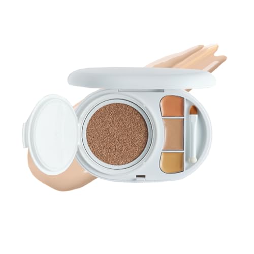 Effect-like finish foundation cushion three-color concealer SPF50+ PA+++ resistant breakdown good coverage blemish hiding 22 Sand.