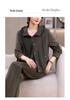 Autumn 2026 Women's Casual Three-Piece Set: Hooded Sweatshirt, Vest, and Pants.