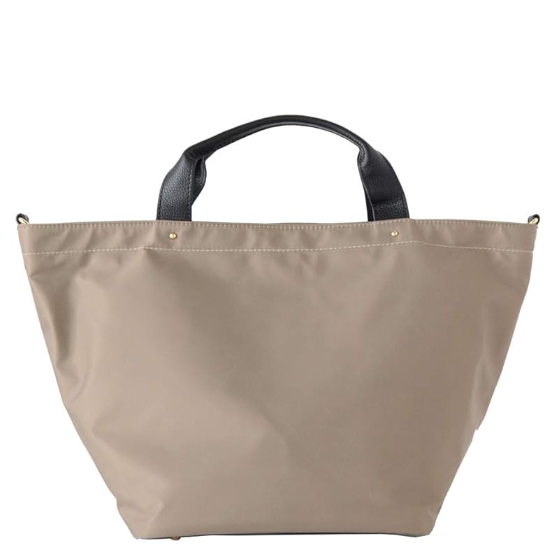 

[VITAFELICE] Vita Felice Genuine leather handle 2way nylon tote bag ladies vin1b-18r004p (gray beige)