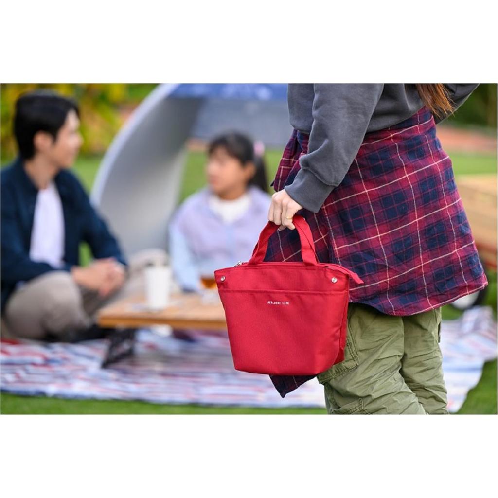 Asahi Koyo Lunch with Ice Pack Lunch Bento 1 Bag Bag, Navy, Medium, Pocket, Tote, Bag, AFFLUENT,