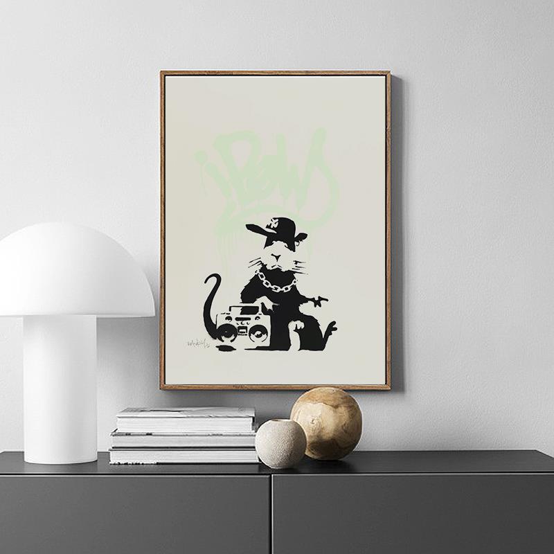 Banksy Street Graffiti Art Canvas Painting Wall Poster Nordic Classic Picture For Living Room Cuadros Home Decoration No Frame