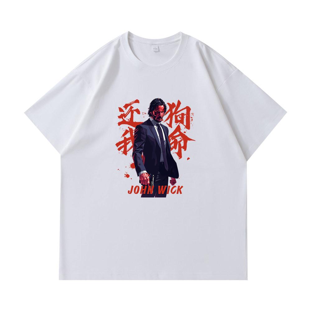 Fastpaced Pursuit 4 John Wick Keanu Reeves Pure Cotton T Shirt Unisexs Clothing and Womens Clothing 2026 Summer New TShirt