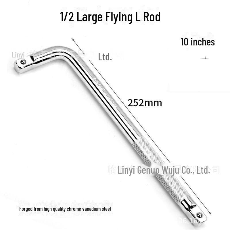 Extended Hexagonal Socket Set for Electric Wrench (8-32mm) – Thickened Black for Auto Repair & Maintenance