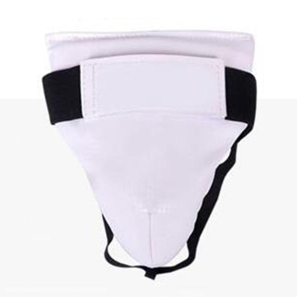6 Pieces Taekwondo Protective Gear Set Crotch Protector with Shin Arm Guards 150 to 160cm Blue