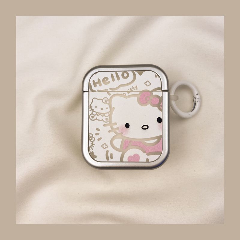 

Чехол для Airpod3 для Apple Pro Чехол для наушников Второе поколение Беспроводной Bluetooth Третье поколение Aipods2 Поколение Airpodpro Четвертое поколение 5 коробок AirPods 4 [Say Hello KT cat] send Hook