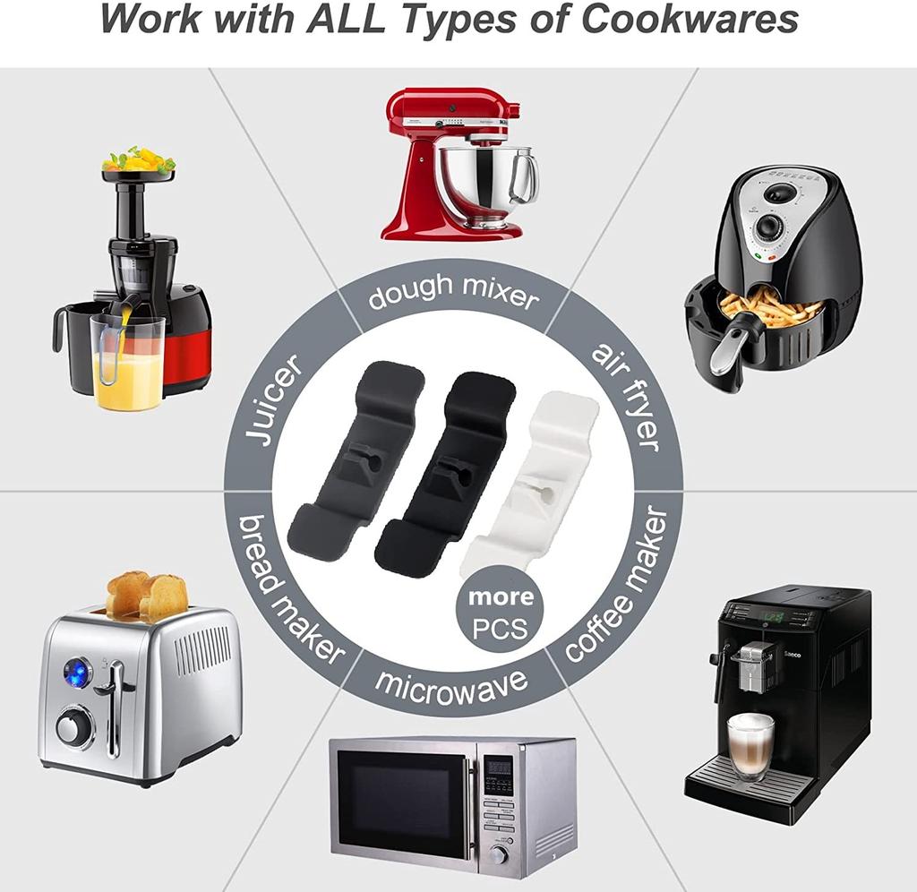 Xiaomi Cord Wrapper Cable Holder Clip Clamp Cord Organizer Cables Storage For Kitchen Appliances Mixer Blender Coffee Maker Air Fryer