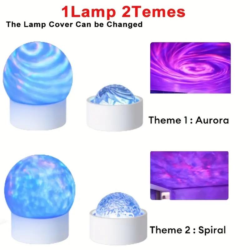 Aurora Sternenhimmel Projektor mit zwei Modi, Galaxie Stern Projektor für stimmungsvolle Nachtbeleuchtung. 16 Farben RGB Atmosphärenlichter