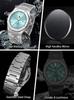 SAPPHERO Octagonal Stainless Steel Waterproof Luminous Wristwatch Luxury Analog Quartz Watch with Date Display Dress Business Watch Casual Luxury