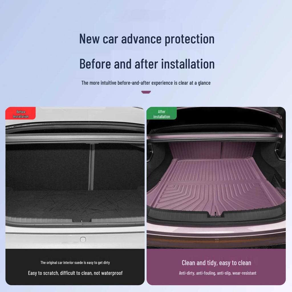 Xiaomi SU7 TPE Protective Trunk and Backrest Mat, Interior Car Accessory