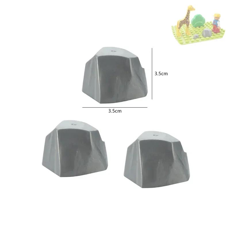 Große Bausteine Outdoor Wald Pflanzen Serie Blume Gras Baum Bauernhof Schmuck Zubehör Kompatible Szenen Spielzeug Kinder Bausteine