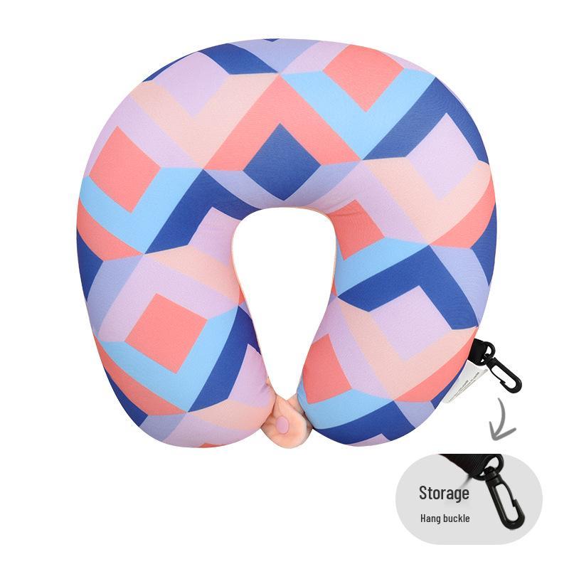 U-Shaped Foam Neck Pillow for Travel, Office Naps, and Car Support