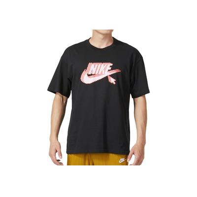 Vintage American Casual Sport Short Sleeve T-Shirt With Dropped Shoulders And Logo Letter Print Men Tops Black FD1297-010