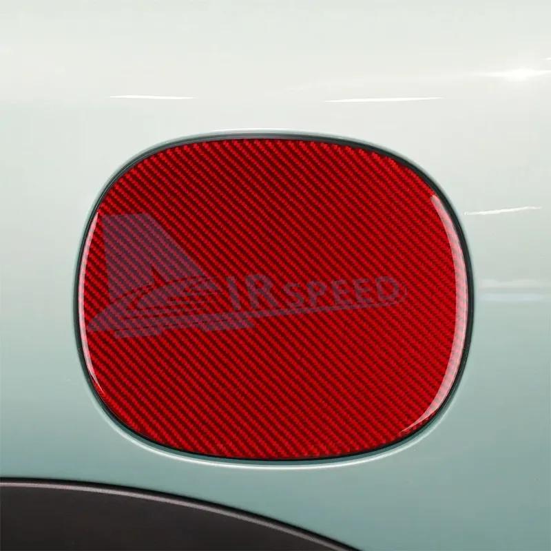 Real Soft Carbon Fiber Car Gas Tank Fuel Tank Cap Cover For BMW Mini Cooper S F66 F67 2024 2025 Exterior Accessories