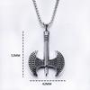 Men's Pendant Creative New European and American Axe Pendant Necklace