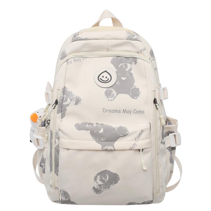 Schoolbag Casual Backpack 1011 Korean Version Simple and Versatile Middle School Student School Bag Female Japanese Men's and Women's Commuter Travel