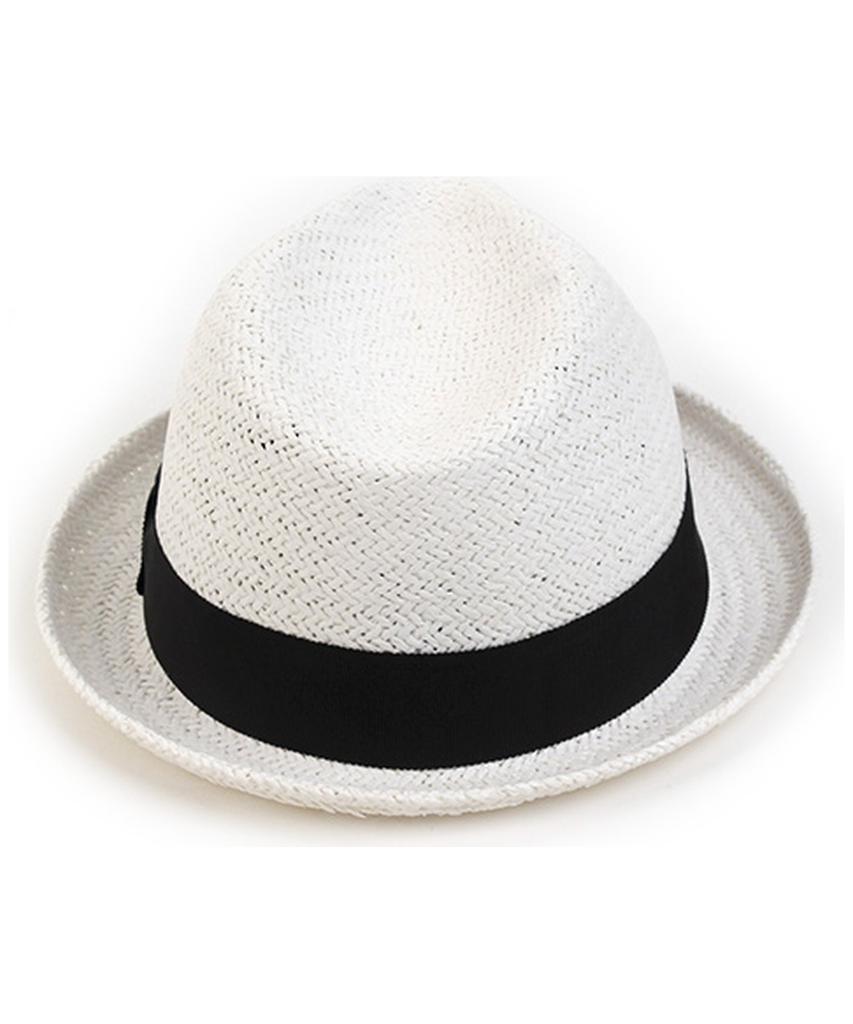 Yunibeosyeolkemiseuteuli Punk Short White Summer Fedora Summer Hat