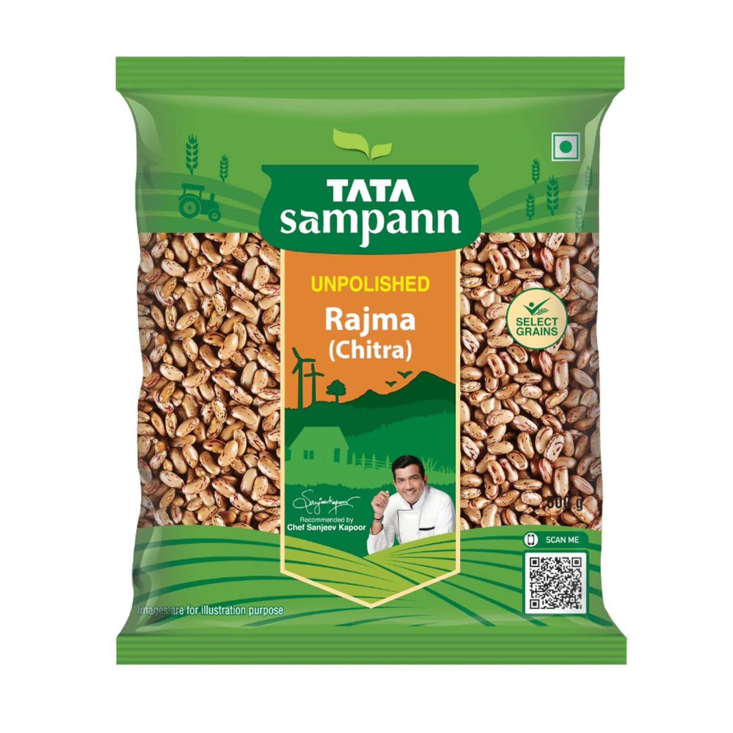 

Tata Sampann Unpolished Rajma 500g Protein Rich High Fibre Indian Kidney Beans for Nutritious Homemade Meals and Everyday Cooking