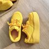 Dopamine Thick-soled Heightening Versatile Breadboard Shoes Women's Ins Summer New Yellow Casual Shoes