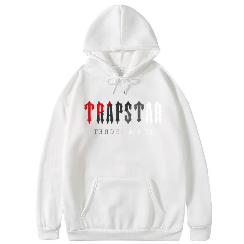 Completo Felpa con Cappuccio e Pantaloni Trapstar Stampati - Oversize Streetwear Cotone Pile Tuta Sportiva Gioventù