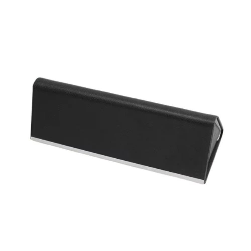 

Durable Magnetic Buckle Eyeglasses Case PU Leather Portable Eyewear Protective Case Lightweight Flocking Inside Sunglasses Box чёрный
