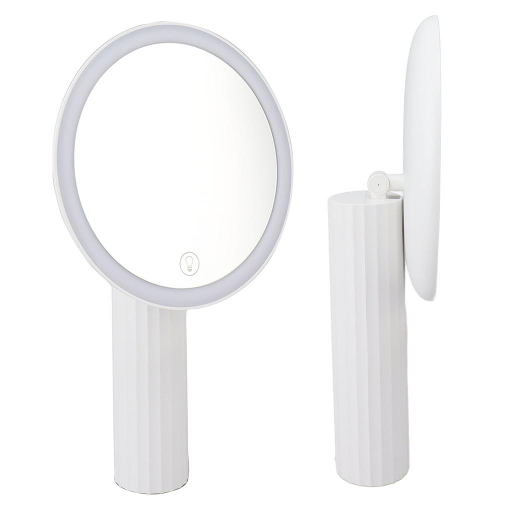 LED Makeup Mirror Portable Handheld Fill In Light Makeup Mirror Large Area Mirror Cosmetic Tool