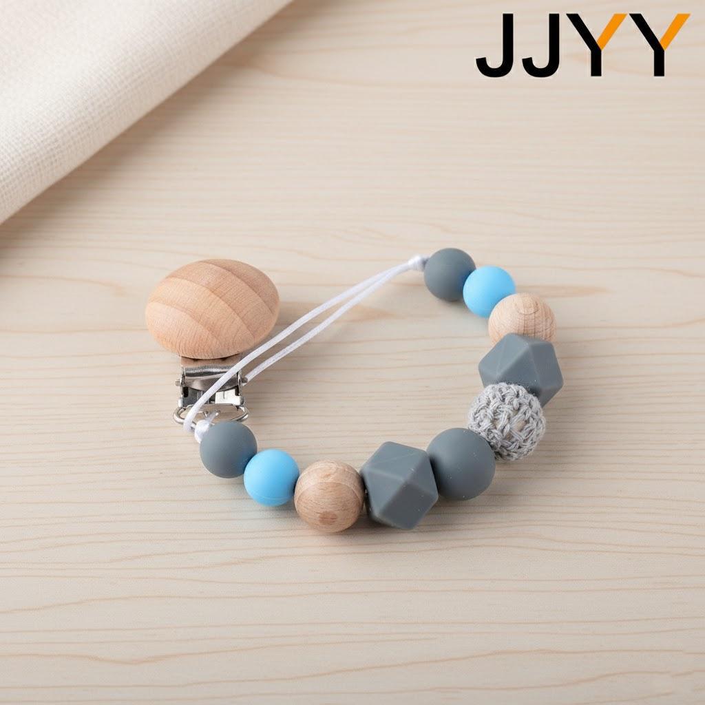 Baby Pacifier Clip Teether Soft Silicone Anti-Drop Chain Molar Toy for Newborn Infant Feeding Accessories