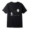 High Quality Cotton T-Shirt Men's Fun Astronaut Print Men's Crew Neck Loose T-Shirt Short Sleeve T-Shirt