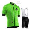 Mens Cycling Jersey Set With Straps Short Sleeve Slim Fit Bike Wear
