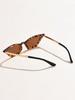 1/3pcs Ladies Triangle Cat Eye Sunglasses Luxury Women Small Cat Eye Sun Glasses Metal Design Anti-UV Outdoor Driving Eyewear