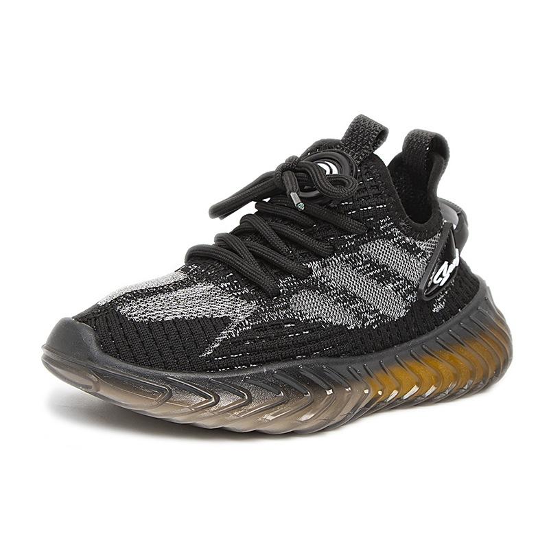 Одноклассник весна и осень 2025 новые сетчатые дышащие мальчики и девочки кокосовые туфли нескользящие мягкие спортивные туфли 27