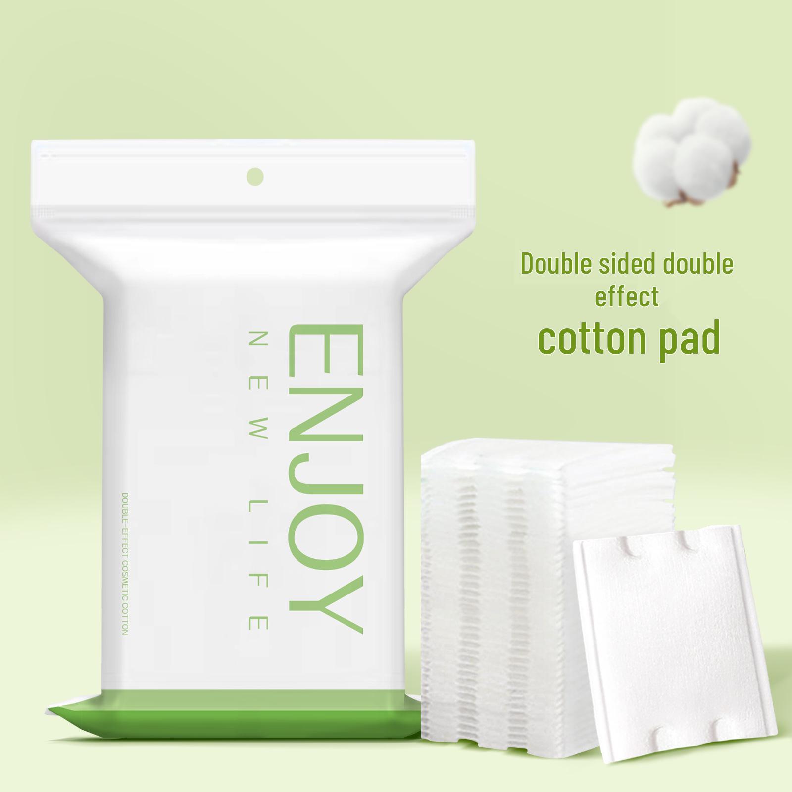 Dual-Effect Cotton Makeup Remover Pads - Thick, Double-Sided (Pack of 50)