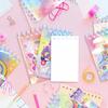 8 peças Patins de Rodas Caderno Espiral Mini Diário de Bolso Bloco de Notas Destacável Portátil Material Escolar de Escritório para Estudantes