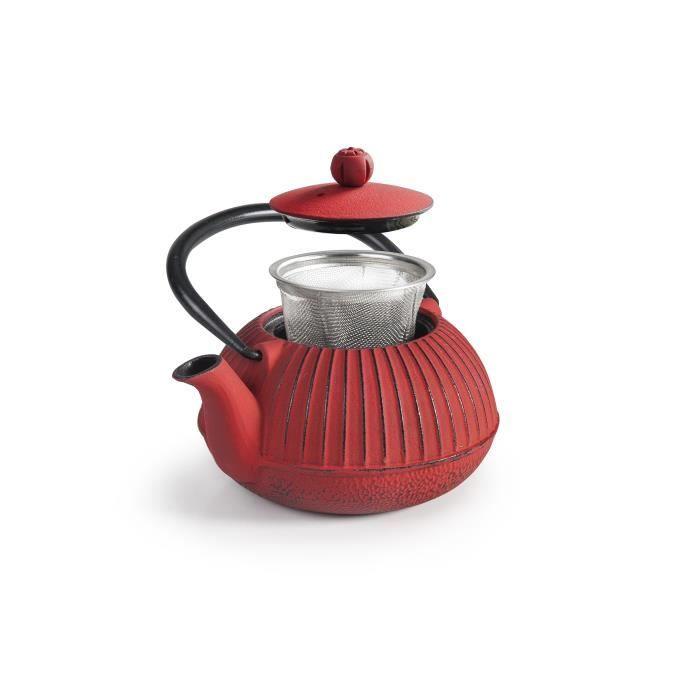 Ibili - Théière en Fonte Fujian, 0,3 Litre, Intérieur Émaillé, Compatible avec les Plaques à Induction