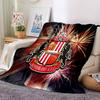 Sunderland football Flannel Blanket, Soft Polyester, Modern Design, All-Season for Camping, Travel, Gifts for holidays or birthdays
