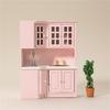 Realistic Miniature Kitchen Cabinet 1/12 Dollhouses Wood Furniture for Craft Model Project Decoration Room Scene Display