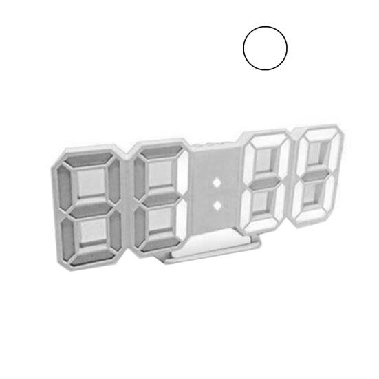 3D LED digital 12/24-timers skjermvegg Snooze Vekkerklokke Hjem Stueinnredning