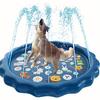 Robuuste Buitenbadkuip voor Huisdieren met Spuitfunctie - Antislip Hond Waterspeelmat, Dik PVC Materiaal, Volledige Lichaamsbedekking