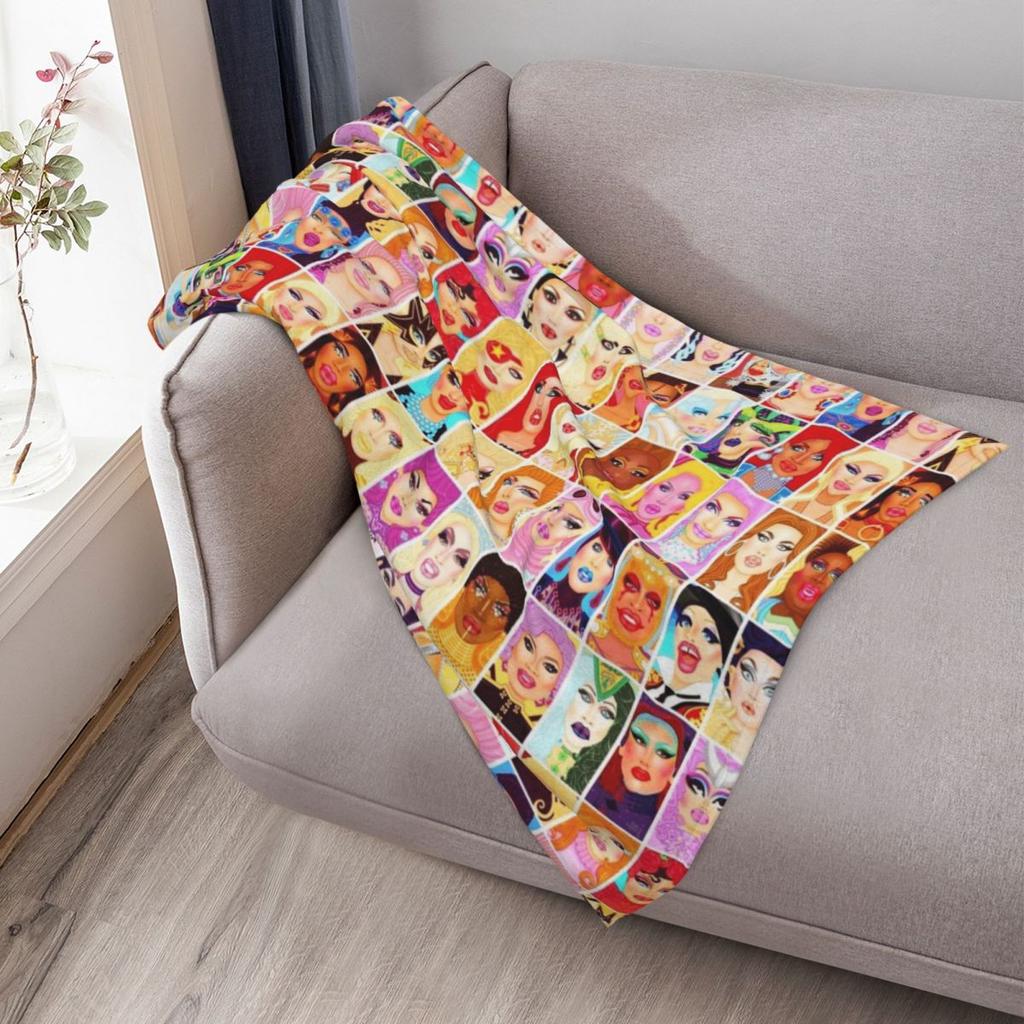 DRAG QUEEN ROYALTY Throw Blanket Soft Cozy Blanket for Pet Kids Adults