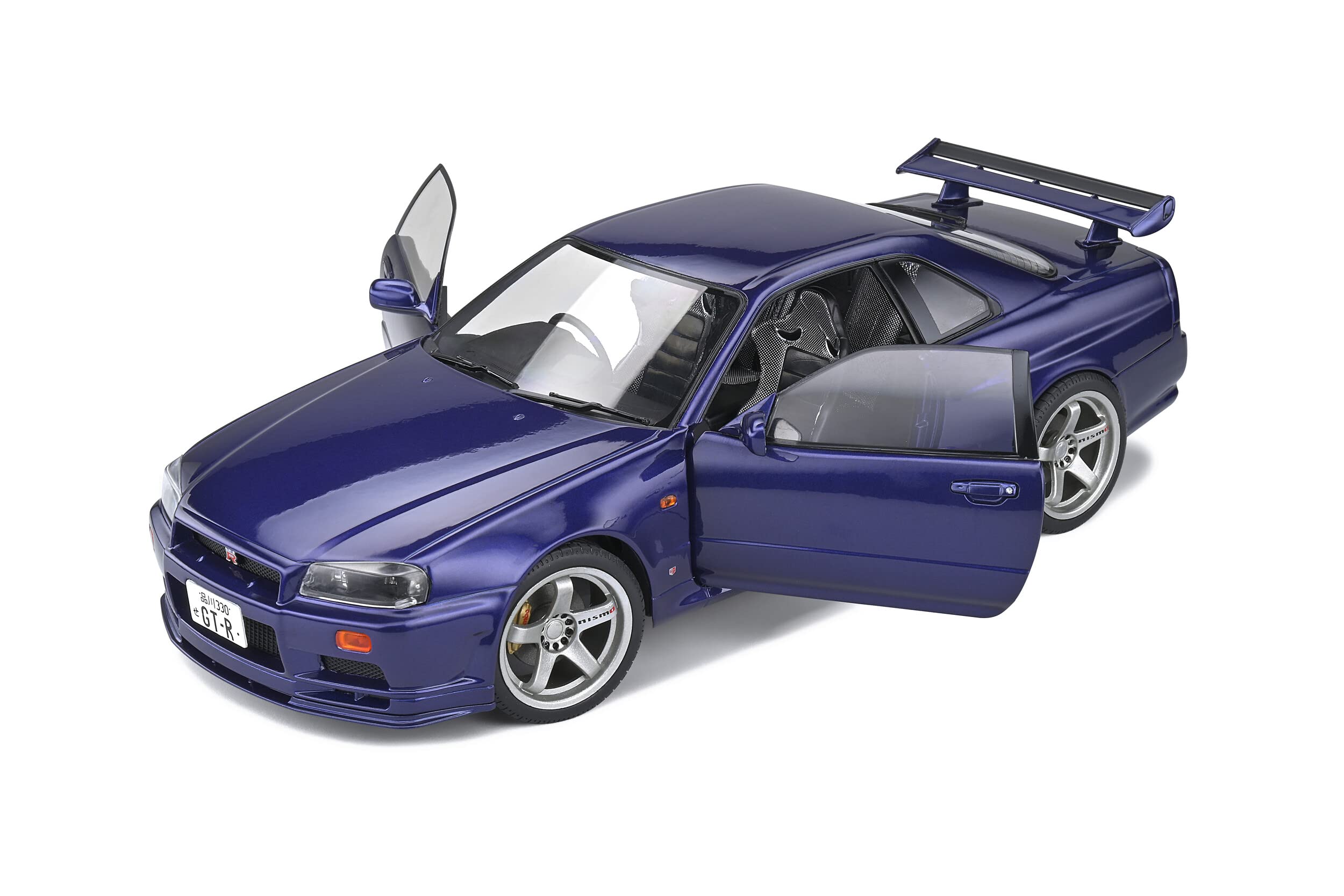 

Твердый Nissan Skyline Мини-автомобиль NISSAN SKYLINE 1999 GT-R 1/18 GT-R (Р34) (Полуночный фиолетовый) [Элемент] фиолетовый