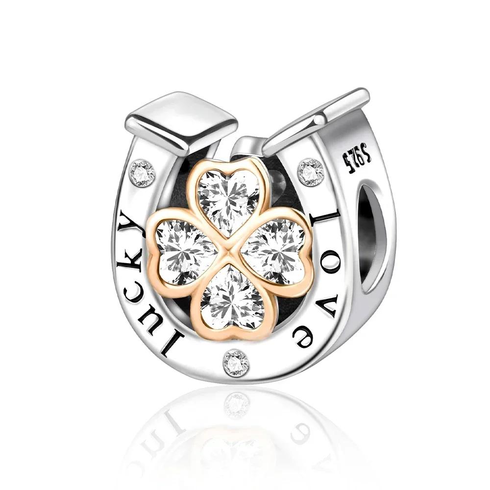 Farebné plné diamantové prívesky Medené srdce Rozkvitnutá ruža Okrúhle korálky Prívesok Pasuje na originálne náramky Náhrdelník Šperky