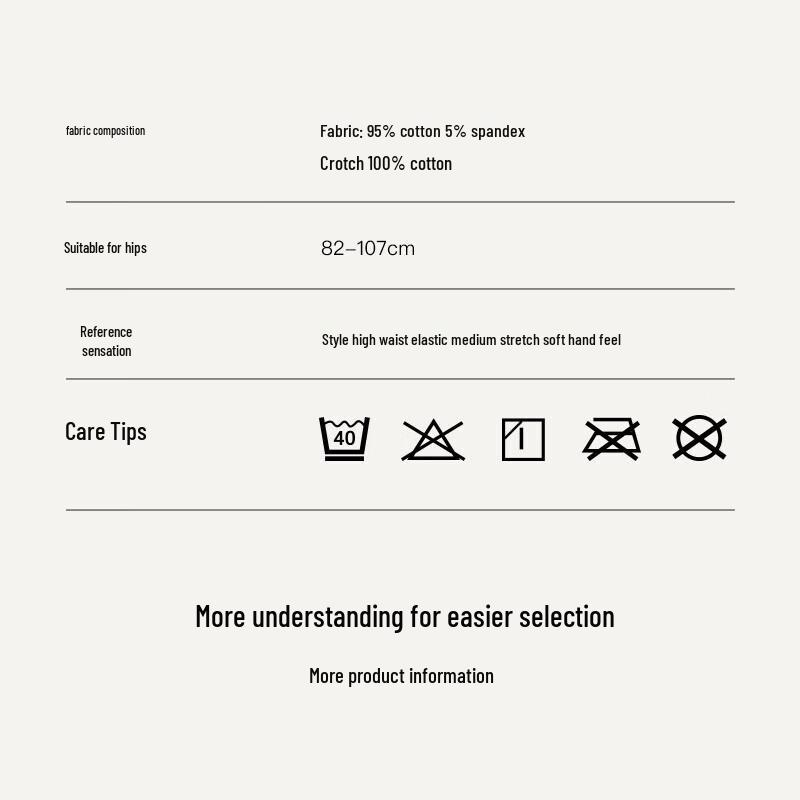 Ubras Women's 40S Pure Cotton 7A Anti-Bacterial High-Waist Briefs (3-Pack)