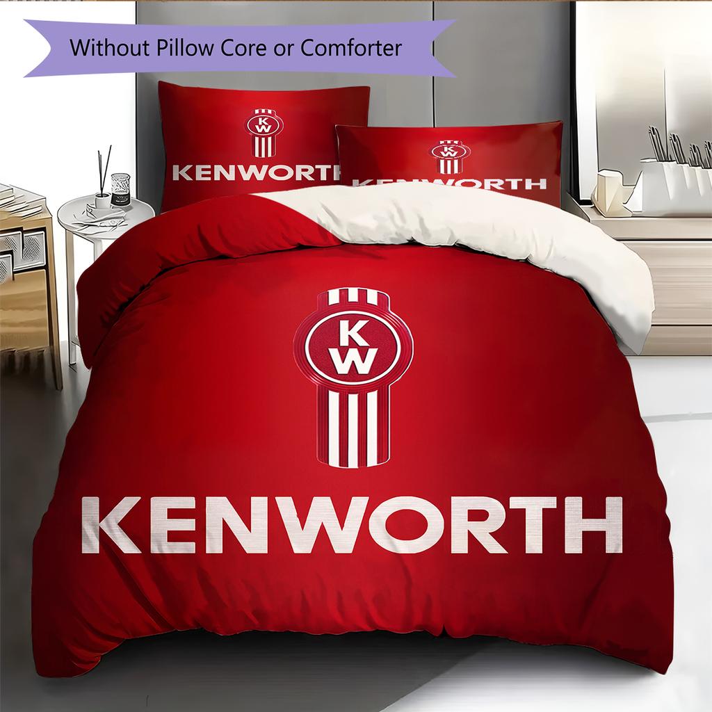 Kenworth Pattern Bedding Home Decoration Birthday Gift (1 * duvet cover + 2 * pillowcase, without core)