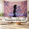 Wandbehang mit individuellem Namen, Dekorative Hintergrund-Tapestry von The Weeknd für Wohnheim, Zuhause