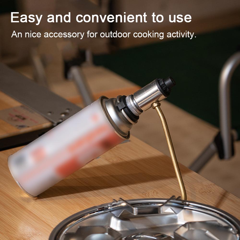 Propane Furnace to Cartridge Gastank Adaptor Outdoor Camping Picnic Stoves Accessory Aluminum Alloy Connector for Propane